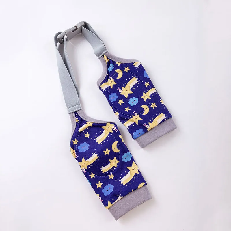 Pet knee pad anti-dirty anti-gray joint protective cover for dogs in blue, gray, and yellow, polyester material