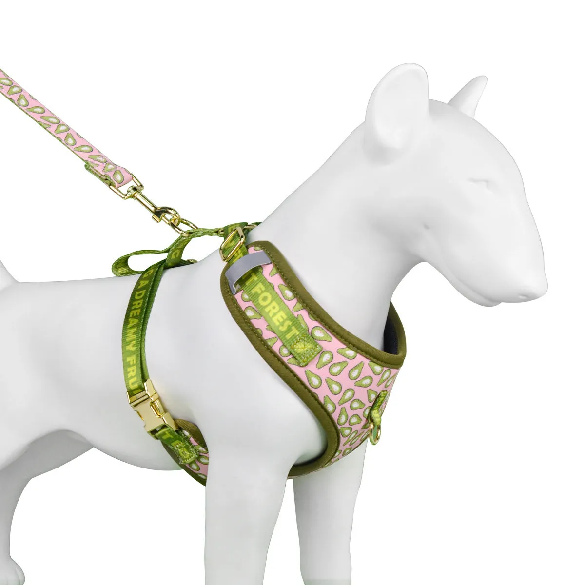 Pet chest-back haulage rope harness for medium and large dogs in multiple colours