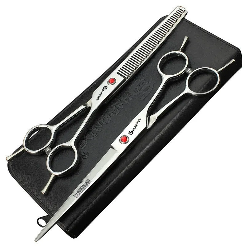 Poodle grooming scissors 440C steel 19cm length black handle