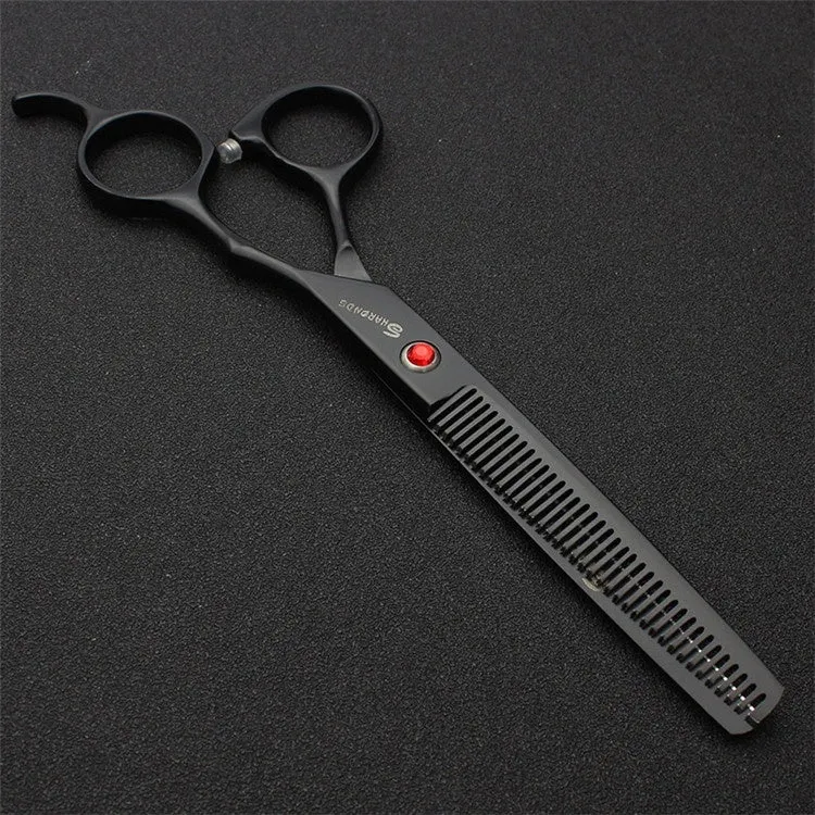 Poodle grooming scissors 440C steel 19cm length black handle