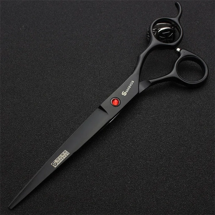 Poodle grooming scissors 440C steel 19cm length black handle