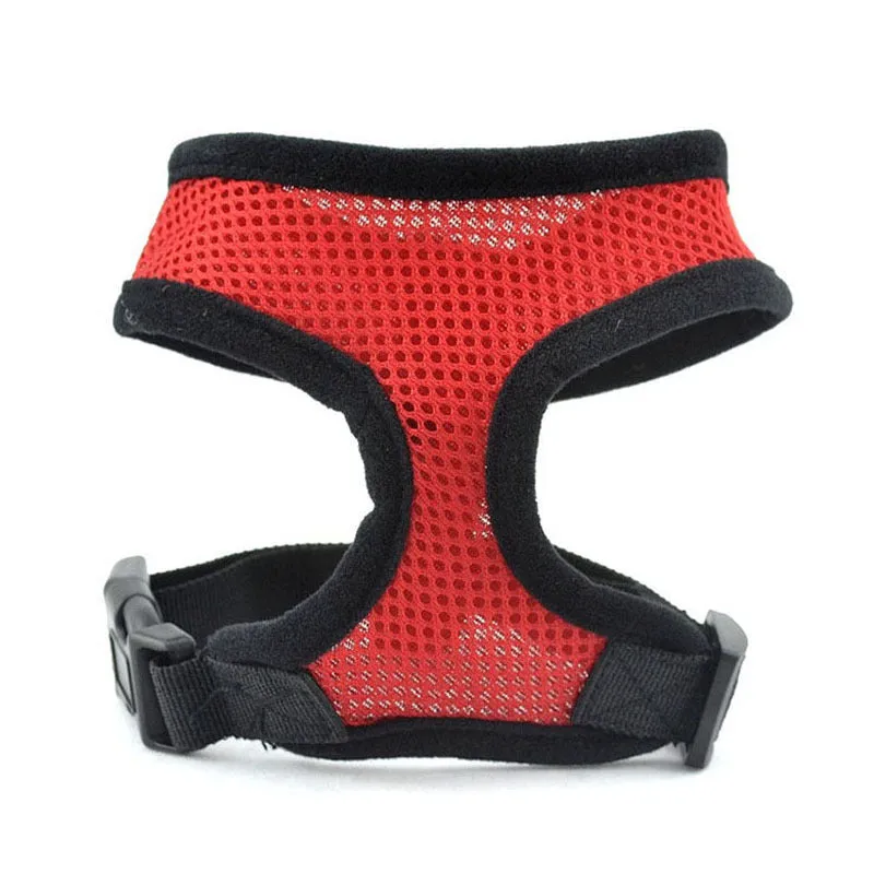 Pet puppy small dog cat padded nylon vest, adjustable chest, black colour, outdoor walks