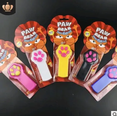 Laser cat toy stick with red 650NM infrared light in aviation aluminium alloy body on white background
