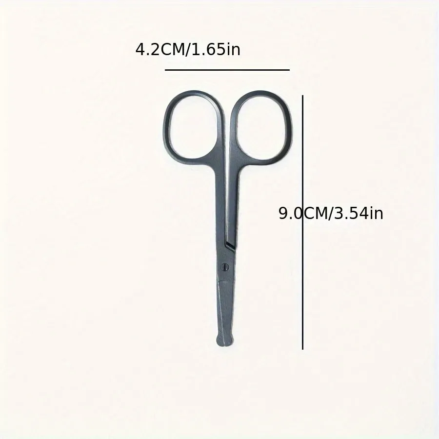 Black ambidextrous pet grooming brush with soft bristles for tear stains and a comb end for hair removal.