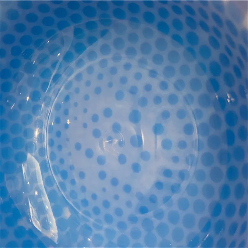 Condensed pearl ice pet bowl in blue for dogs and cats PP material