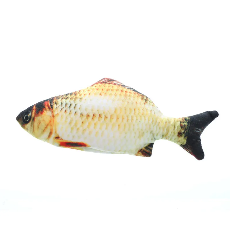 Simulation electric cat toy fish in crystal super soft fabric with realistic appearance and three swing modes