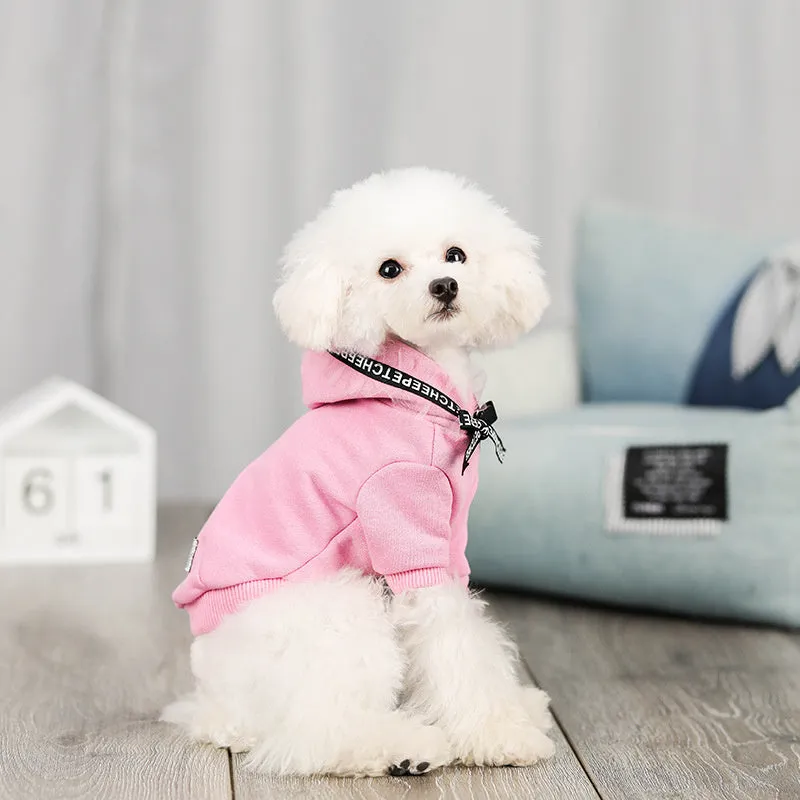 Casual cotton webbing-style pet clothing in black for Asian size M dog
