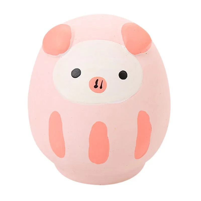 Latex sounding cartoon pet toy in dairy cow design with squeaker, white with black patches