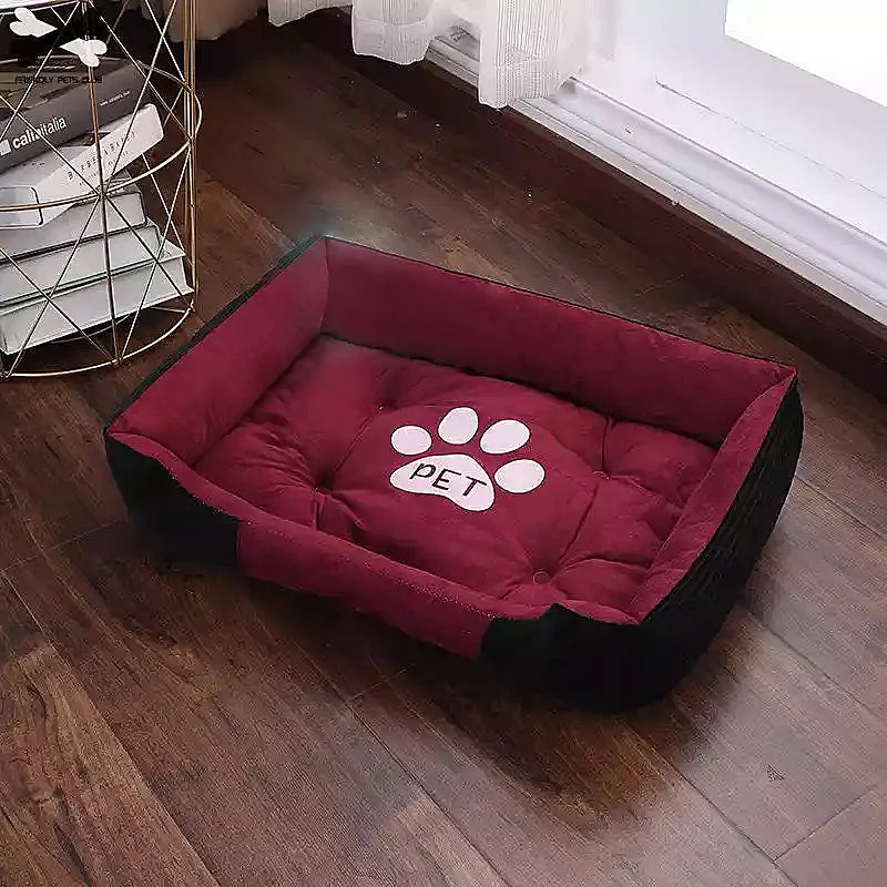 PP cotton pet nest for cats and dogs in blue colour, available in six sizes from 45cm to 90cm