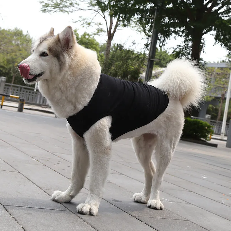 Cotton dog vest summer tshirt for small medium large dogs XS-5XL breathable pet top