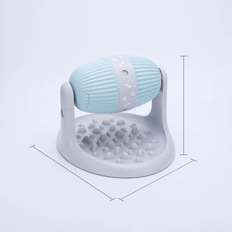 Spilled food ball slow food bowl pet toy in ABS plastic, blue, size 250x310x225mm