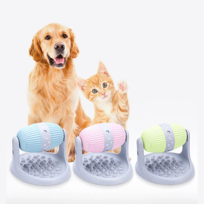 Spilled food ball slow food bowl pet toy in ABS plastic, blue, size 250x310x225mm