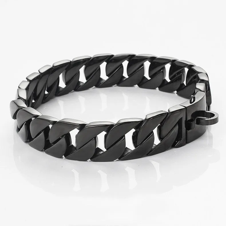 Stainless steel dog collar chain with electroplated finish for large bully pets, available in multiple sizes from 30 to 75 cm