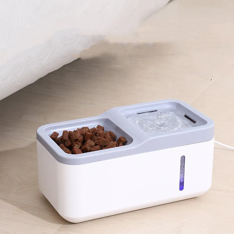 Intelligent pet cat automatic water dispenser in black, 2.8L capacity, ABS material, compact size 268x144x132mm