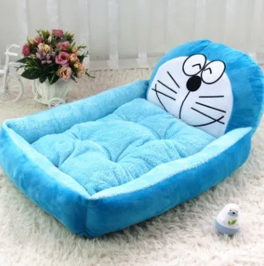Washable Teddy cartoon dog bed mat for large dogs, available in XL size for golden retrievers, with removable cover