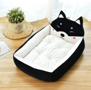 Washable Teddy cartoon dog bed mat for large dogs, available in XL size for golden retrievers, with removable cover