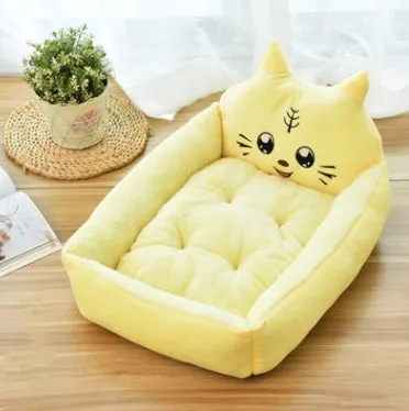 Washable Teddy cartoon dog bed mat for large dogs, available in XL size for golden retrievers, with removable cover