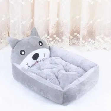 Washable Teddy cartoon dog bed mat for large dogs, available in XL size for golden retrievers, with removable cover