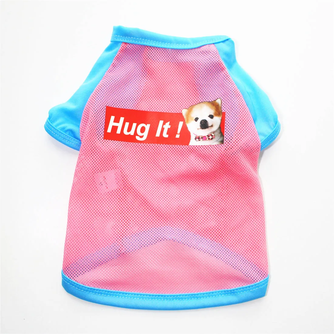 Cotton pet vest for small dogs and cats in various colours including orange, green, pink, blue