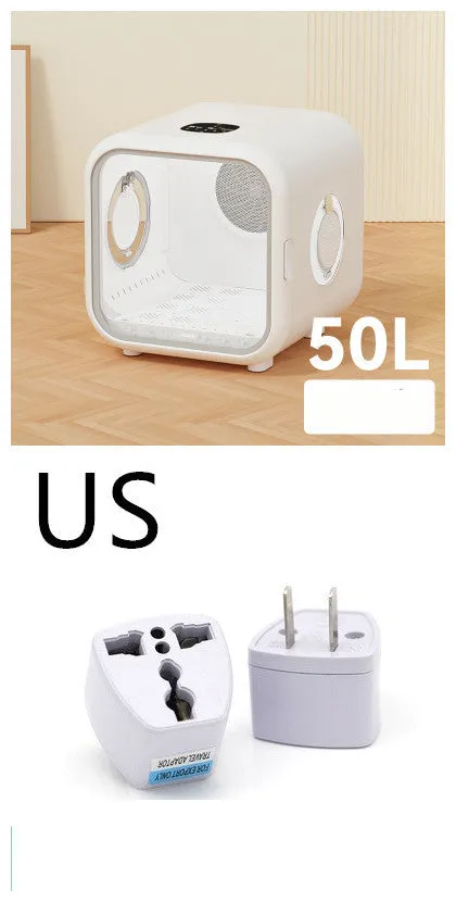 Pet intelligent drying box fully automatic non-boom style with 50L capacity and spiral heating wire for home use