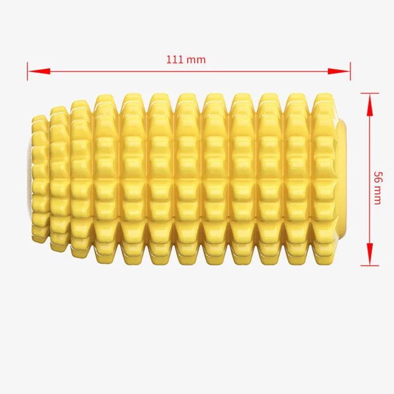 Dog corn molar stick chew toy with suction cup base in plastic, 111x56mm, 120g, green and yellow style