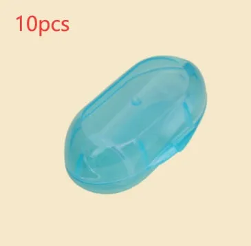 Round-headed silicone finger toothbrush with soft bristles for cleaning baby's mouth
