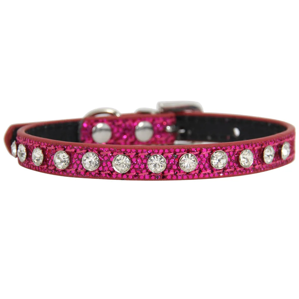 PU pet scratching collar anti-bite cat dog necklace adjustable protection cone in gold colour