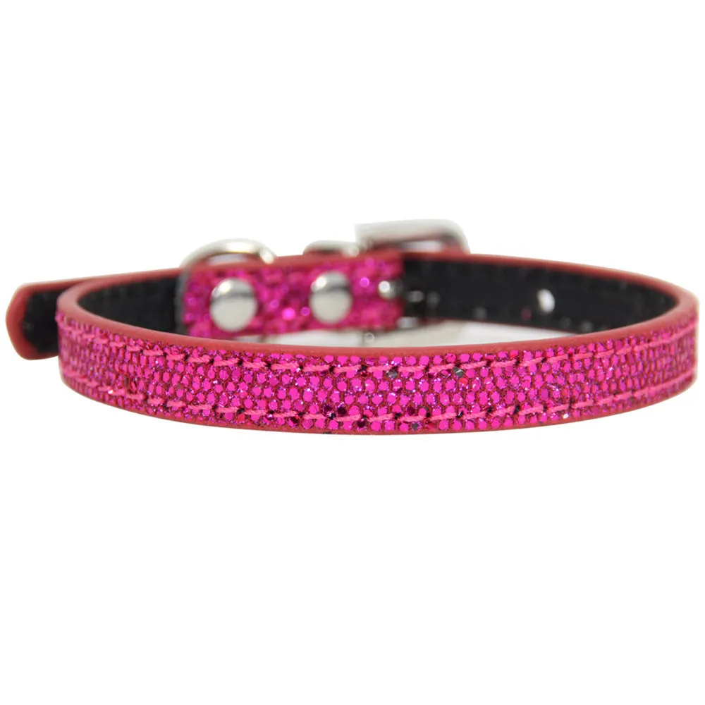 PU pet scratching collar anti-bite cat dog necklace adjustable protection cone in gold colour