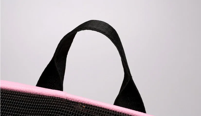 Pet space capsule backpack carrier with transparent PC window, ventilation holes, and adjustable straps in black for small cats and dogs 35x31x25 cm