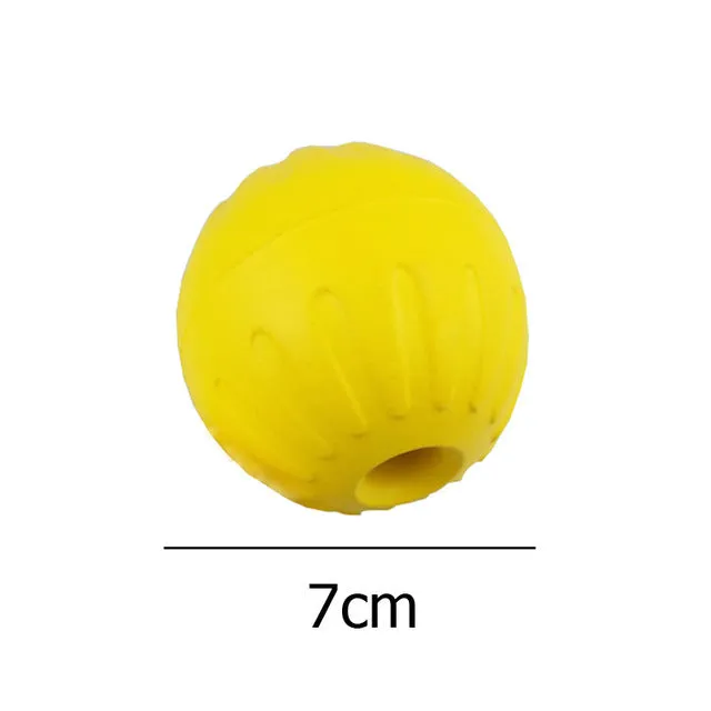 EVA interactive pet ball dog toy rubber frisbee pull ring for outdoor dog training exercise 22cm 28cm
