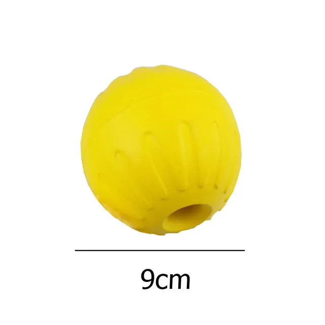 EVA interactive pet ball dog toy rubber frisbee pull ring for outdoor dog training exercise 22cm 28cm