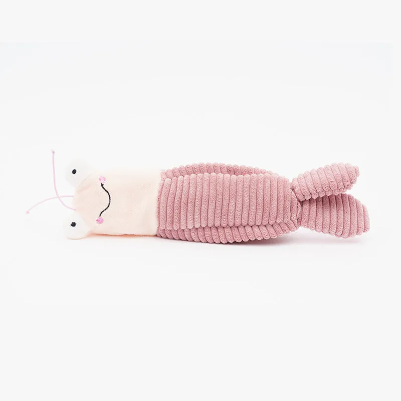 Intelligent automatic cat toy with soft plush fabric, 24x19x6 cm, in Lobster colour