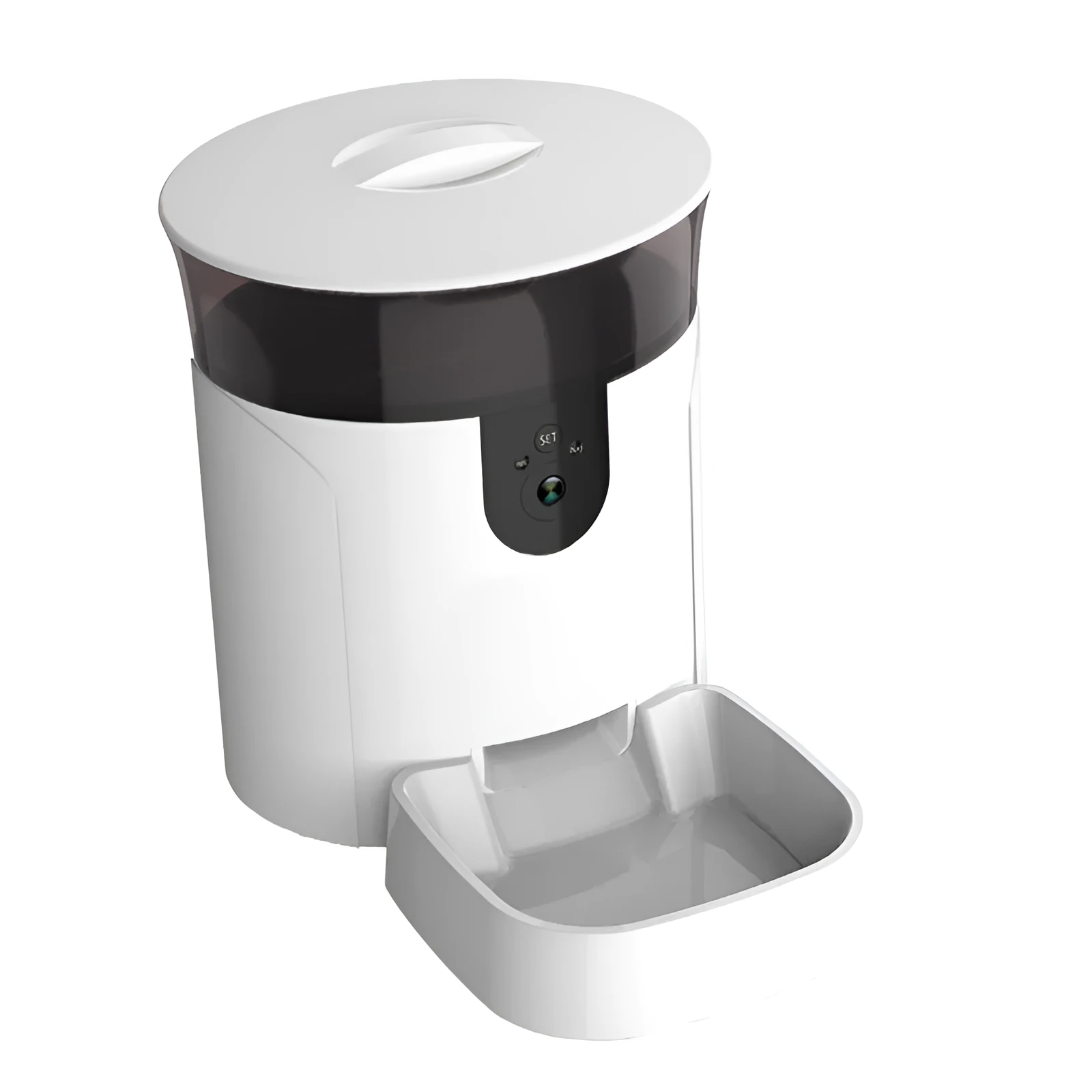 BL7 WIFI smart pet automatic feeder with 6L grain bucket and black casing