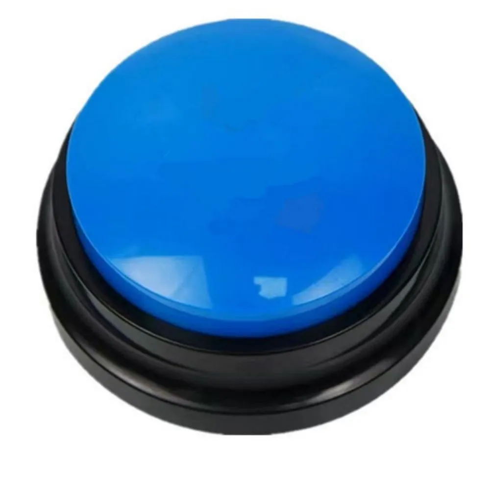 Voice recording button device for pet training in multiple colour options