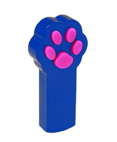 Automatic red laser pointer pet toy in pink, compact ABS and silicone design