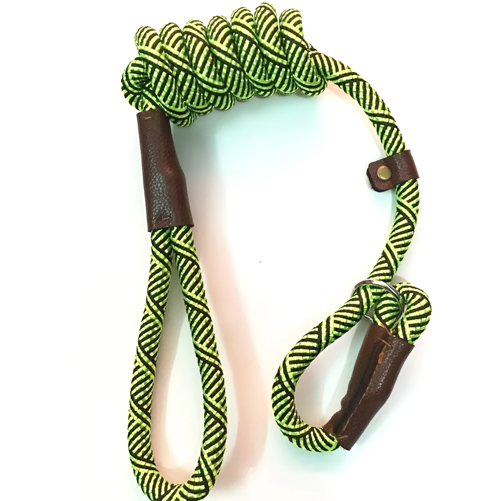 Nylon dog training leash 160cm length 1.2cm width in blue for medium dogs