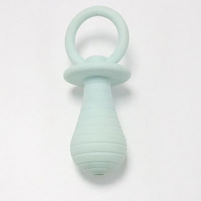 TPR flash pacifier dog toy in grey, wear-resistant biting toy 13x5cm
