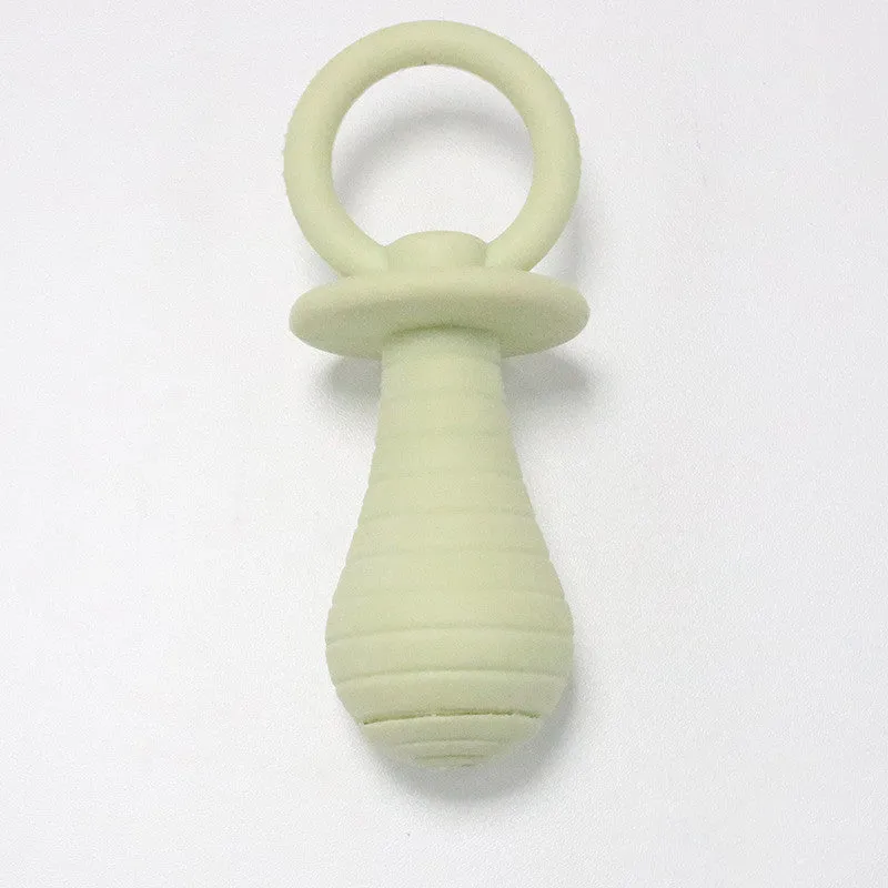 TPR flash pacifier dog toy in grey, wear-resistant biting toy 13x5cm