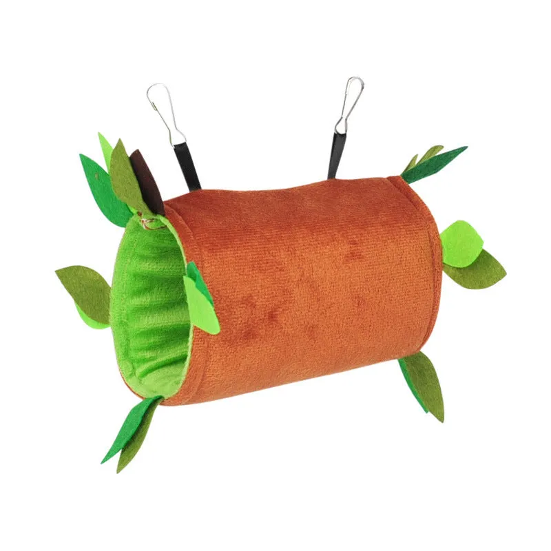 Plush toy hamster tree with drill tube, ropeway, round swing, and triangle hammock in multiple colour options