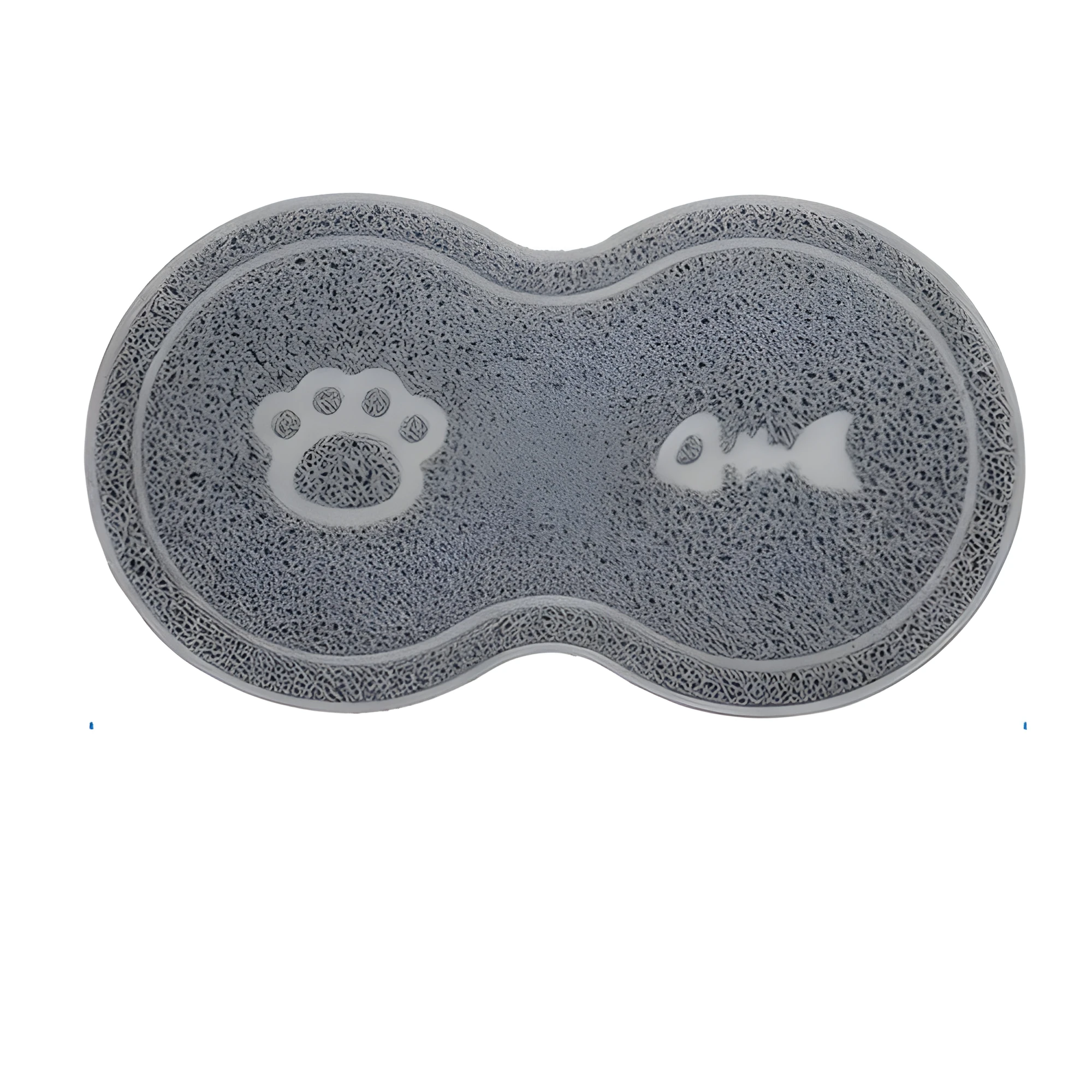 Rose red plastic cat litter pad 45.5x25.5cm placed under a litter tray