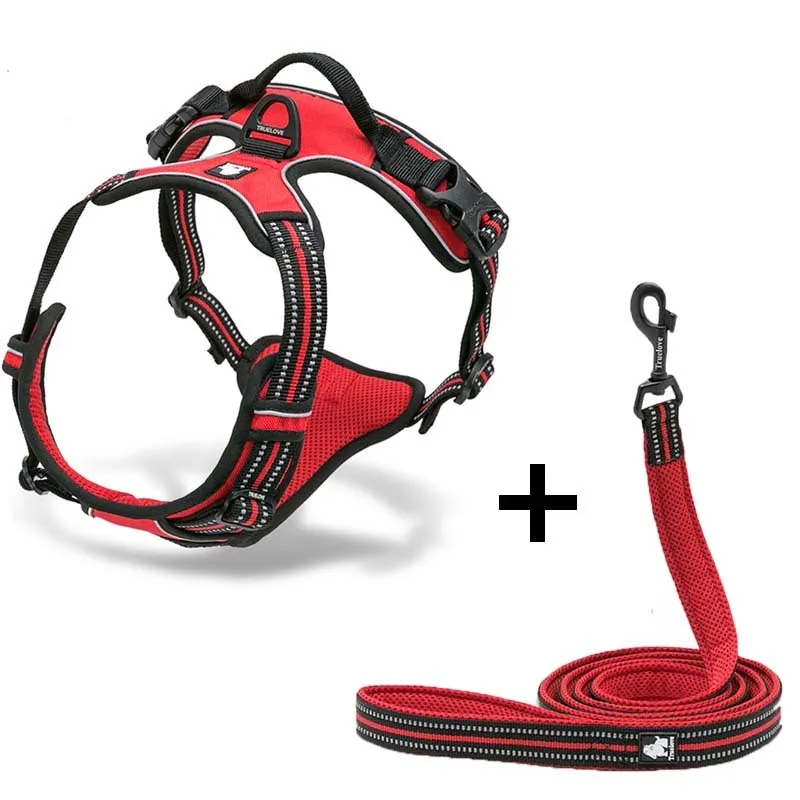 Dog Breast Strap Traction Harness for Small Medium Large Dogs Adjustable Chest Fit Black Blue Brown Orange Purple Red Sizes XS S M L XL