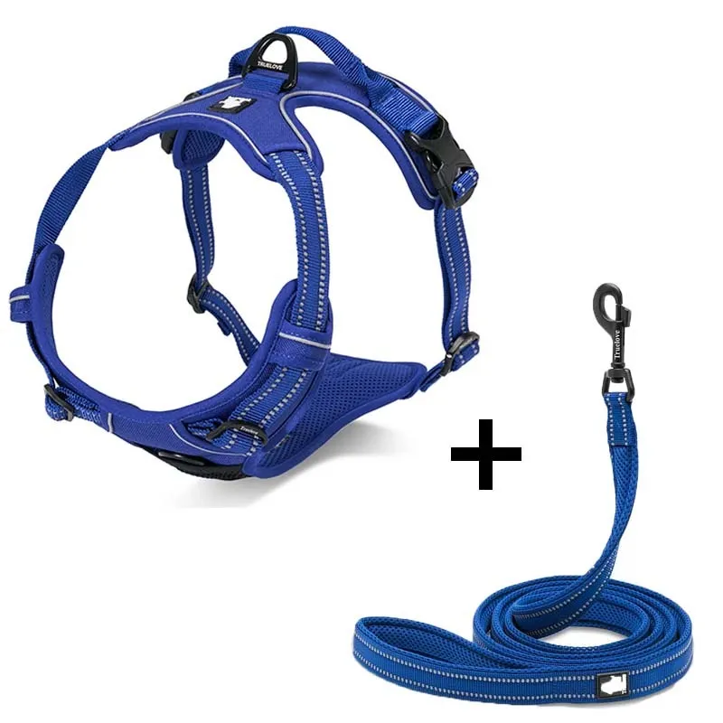 Dog Breast Strap Traction Harness for Small Medium Large Dogs Adjustable Chest Fit Black Blue Brown Orange Purple Red Sizes XS S M L XL