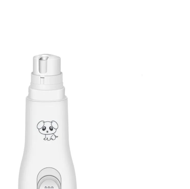 Electric pet nail polisher 13.5cm by 3.5cm battery-powered pink white
