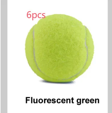 Bite-resistant rubber dog tennis ball in multiple colours including pink, blue and green