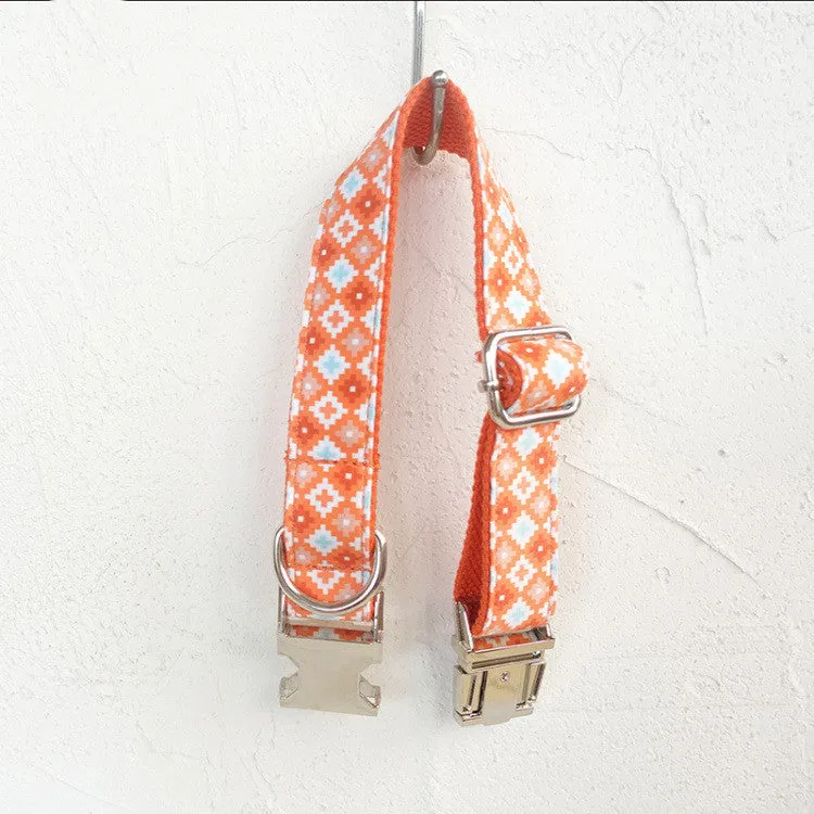 Dog pen leash set made from thickened polyester in Cookies colour with five size options