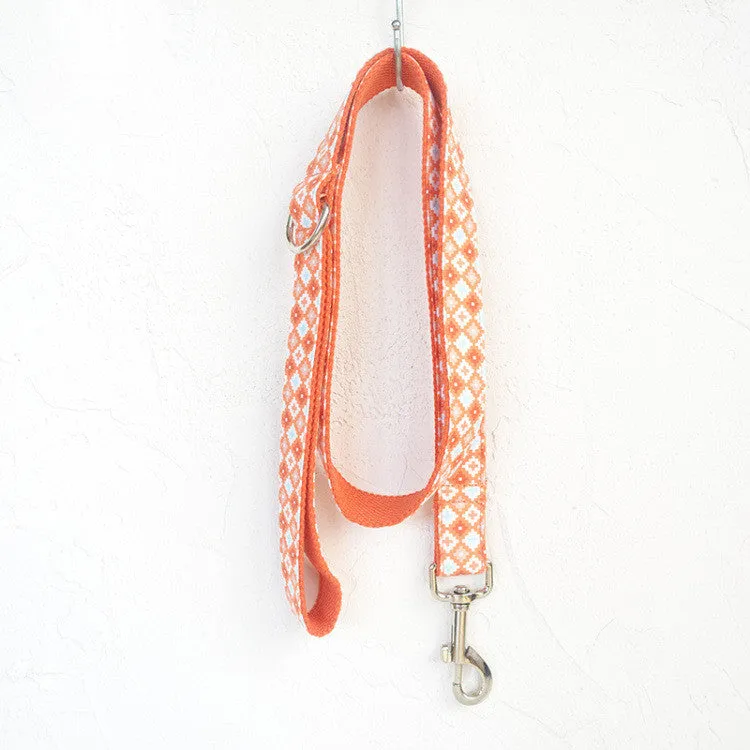 Dog pen leash set made from thickened polyester in Cookies colour with five size options