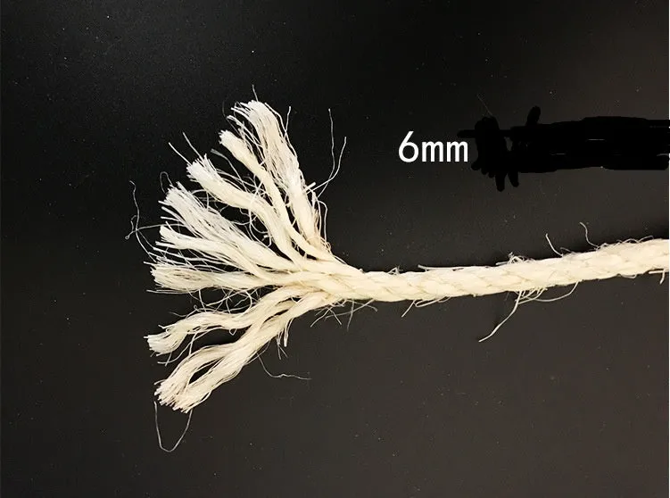 Natural 6mm sisal rope on a roll for cat scratching post repair
