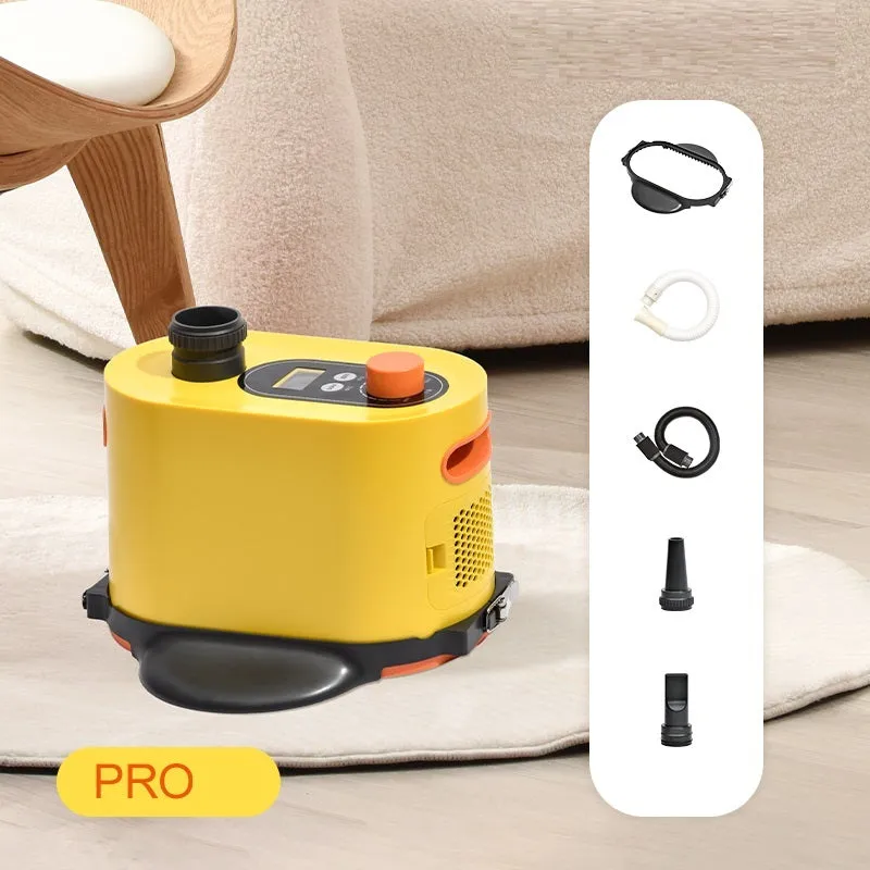 Paike 2000W variable frequency large dog hair drying blower in white with yellow accents