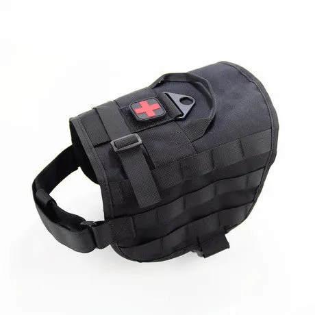 Peitoral Tactical Pet Brasil Vip dog harness in army green, size L, 1000d nylon fabric and nylon webbing with Saigang buckle