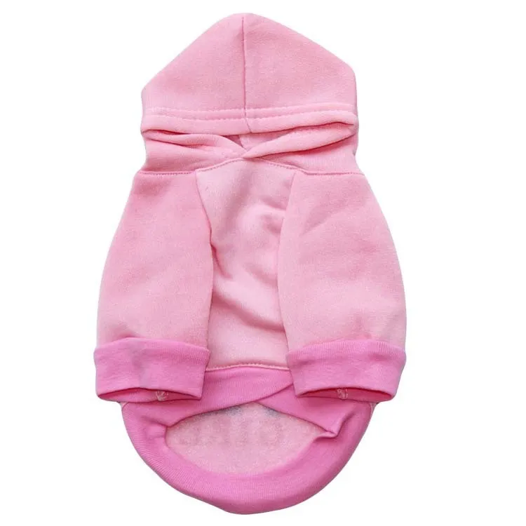 Pink casual dog clothes sweater for small to medium breeds